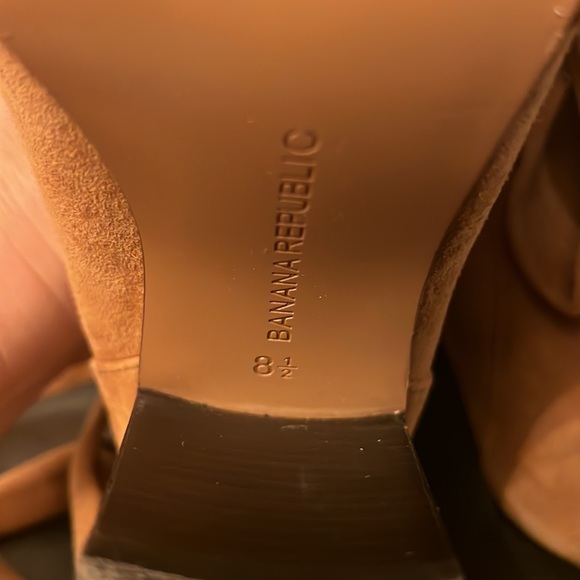 Leather Suede Booties BANANA REPUBLIC - Picture 8 of 8